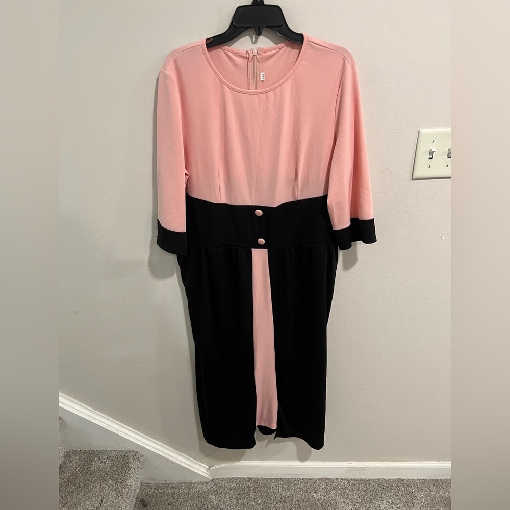 SHEIN Long Sleeve Midi Dress